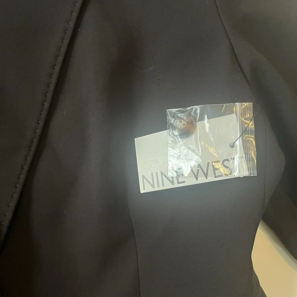 NWT Nine West Women's Size 16 City Blazer Black Career Formal Capsule Work‎